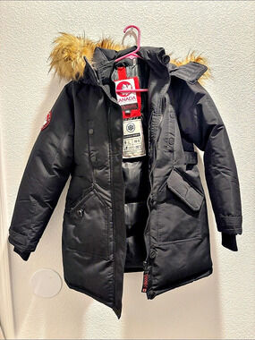 Canada Weather Gear Kids Black Puffer Jacket Size Large Like New